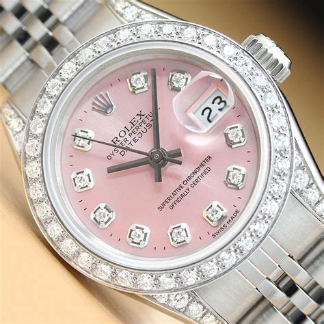 rolex esfera rosa|Reloj Rolex Lady.